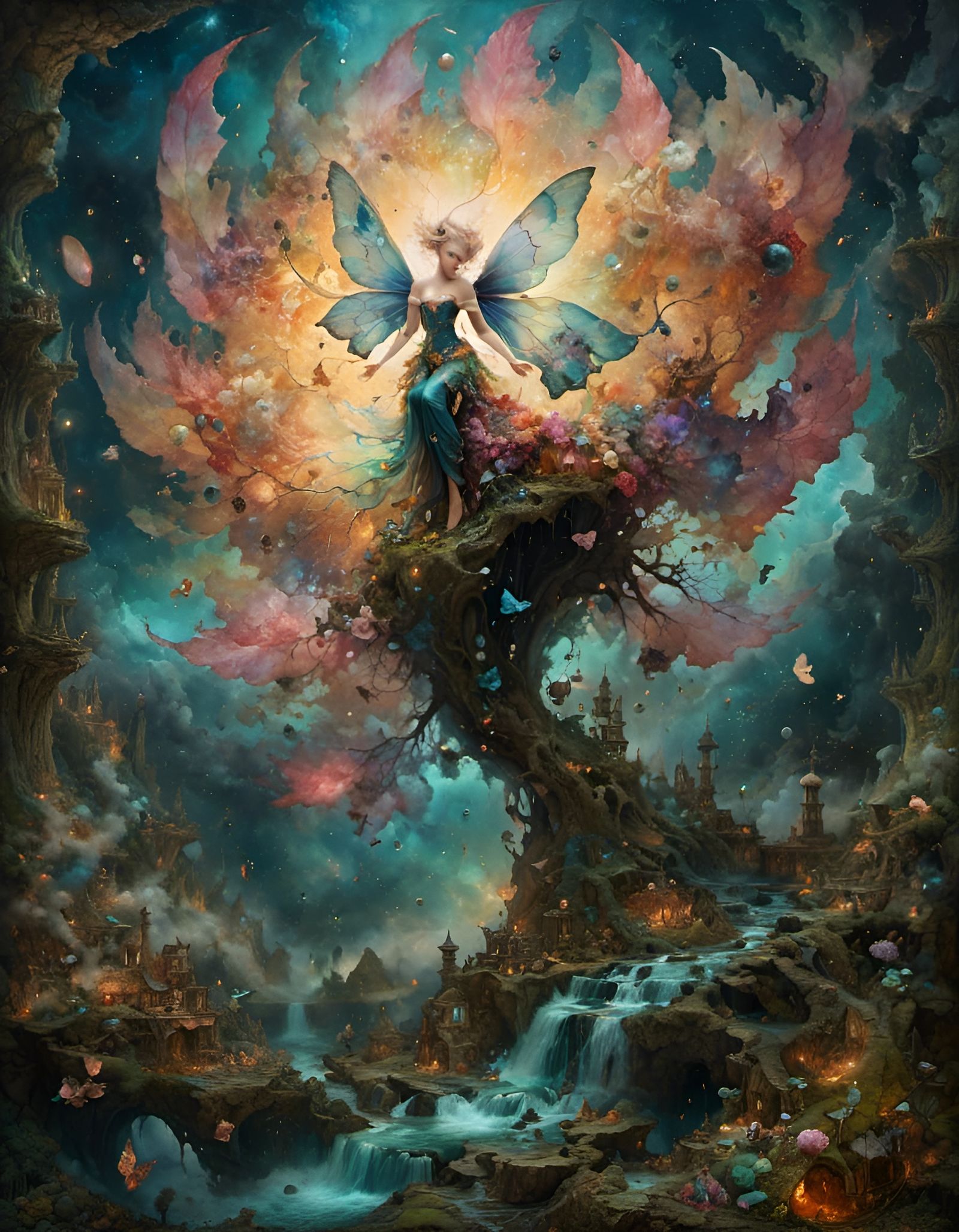 Evil Fairy in Hyperkraximalism Style