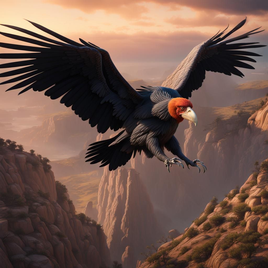 California Condor Matte Painting in Unreal Engine 5