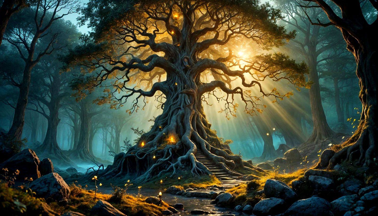 Ethereal Yggdrasil in Nordic Mythology