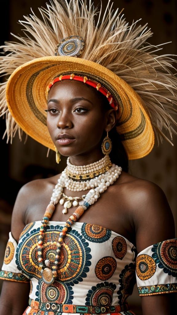 Debutante in Ndebele Art Style