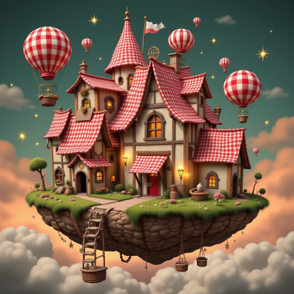 Gingham Village in the Sky