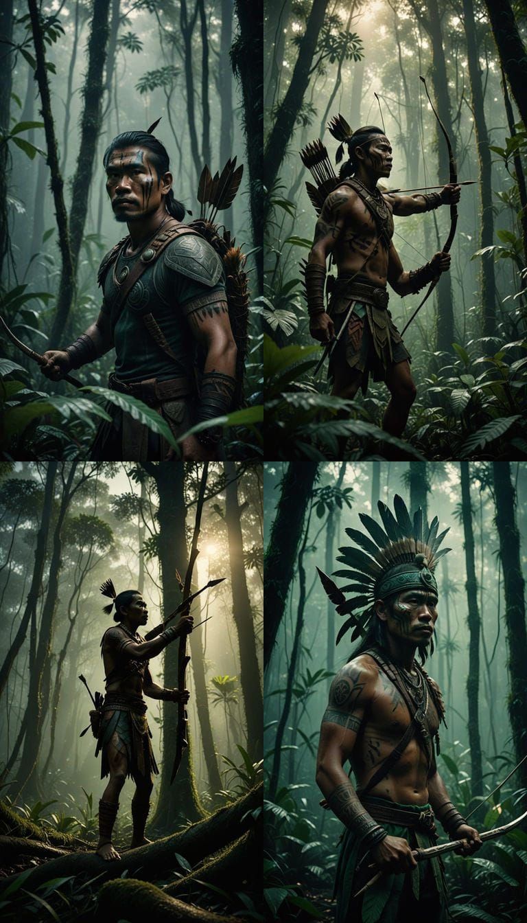 Dayak Warriors Prepare Poison-Tipped Arrows in the Heart of ...
