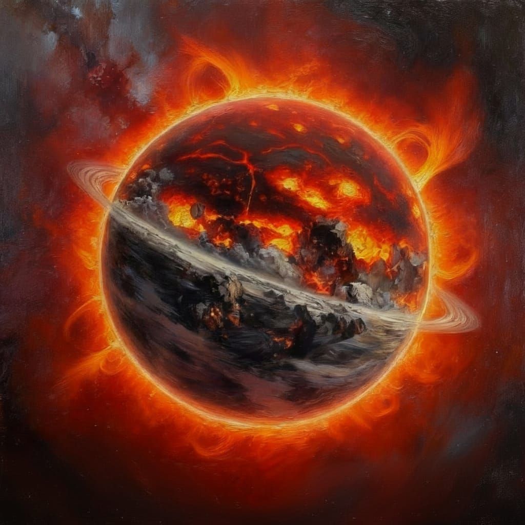 Tidally Locked Planet Orbiting Red Giant Star