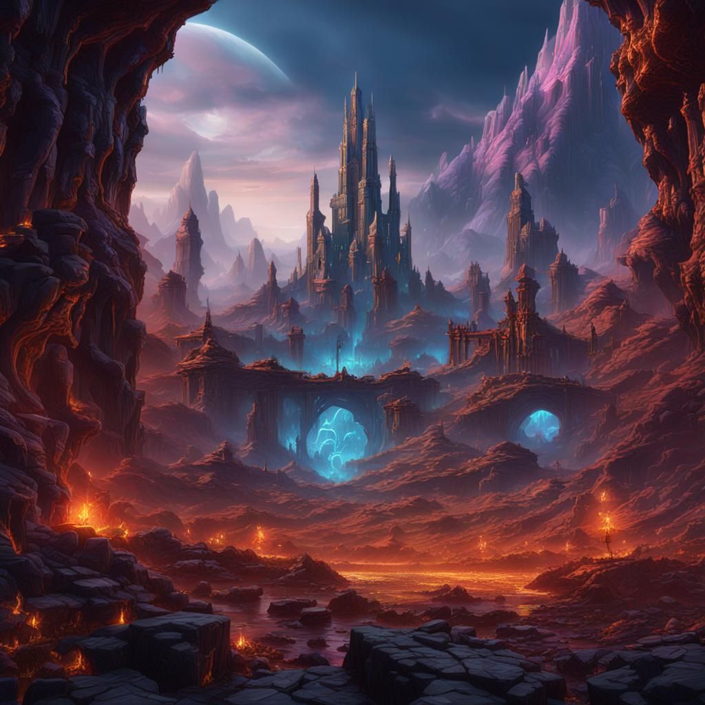 Singularity Cataclysm: Detailed Matte Painting