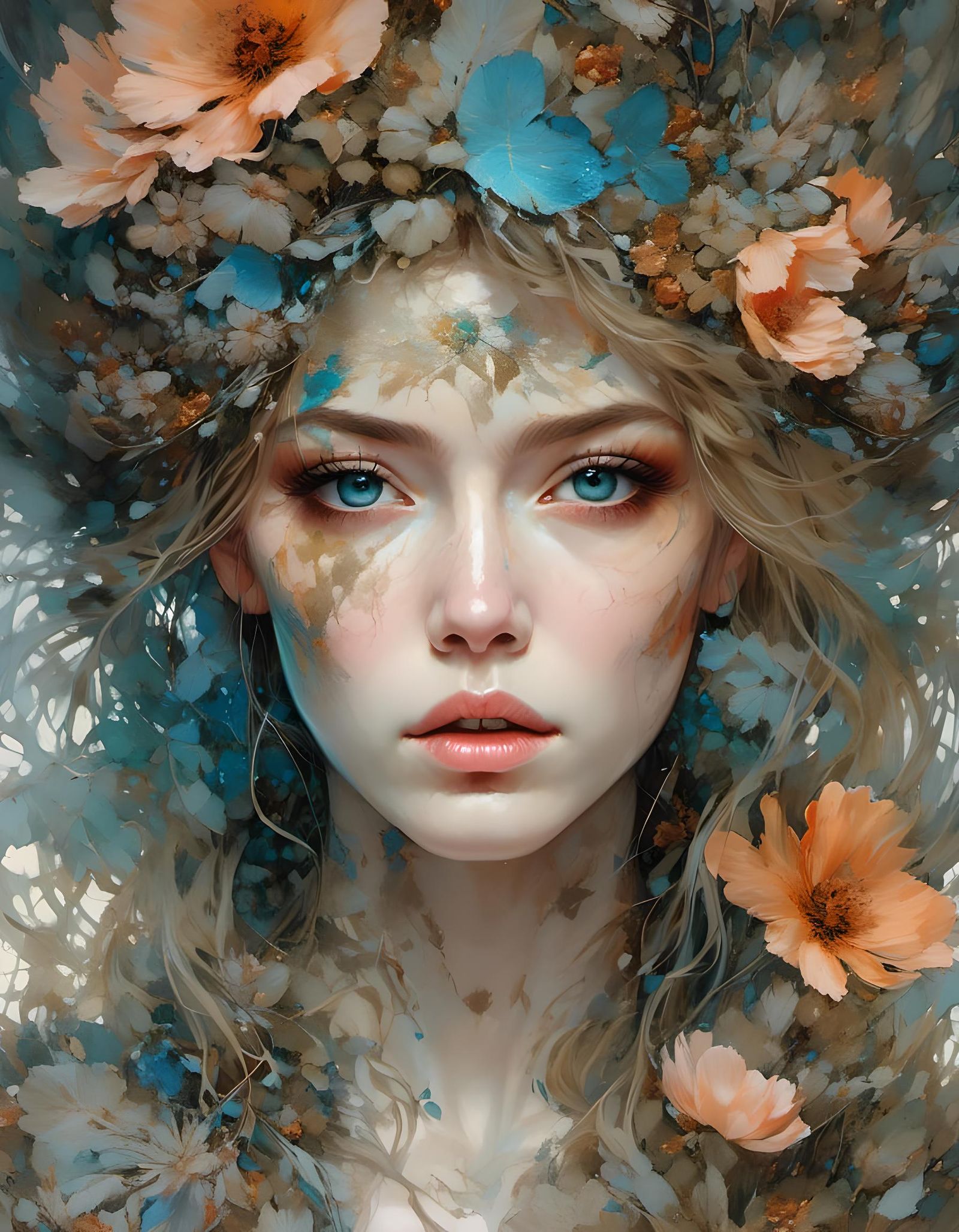 Intricate Nature God Portrait in Hyperrealistic Style