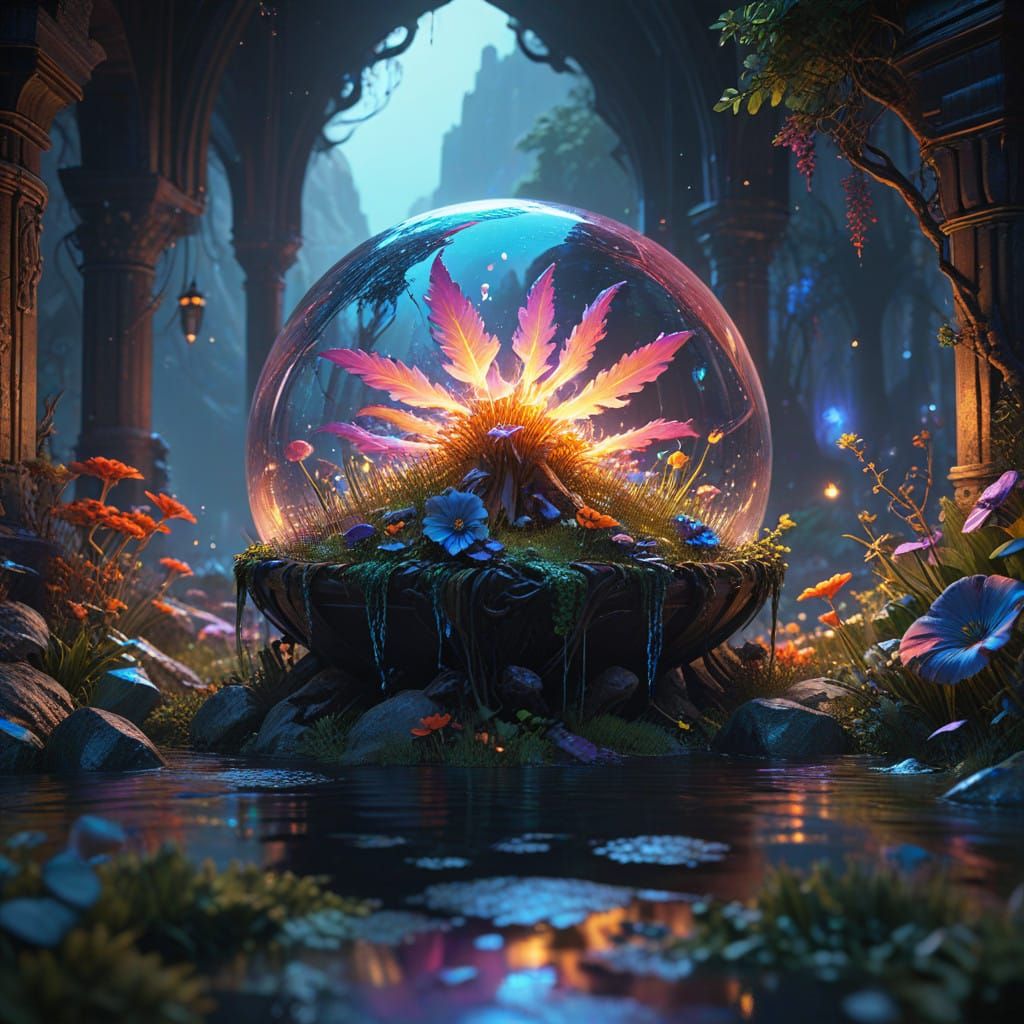 Dreamlike Romantic Comedy Scene in Vibrant, Whimsical Style