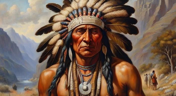 Nature's Embrace: Oil Painting of Tranquil Landscape