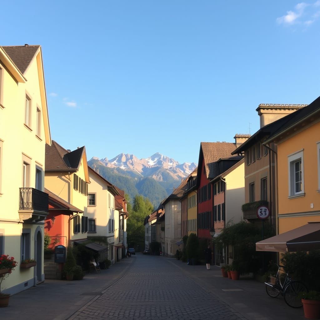 Golden Afternoon in Swiss Countryside