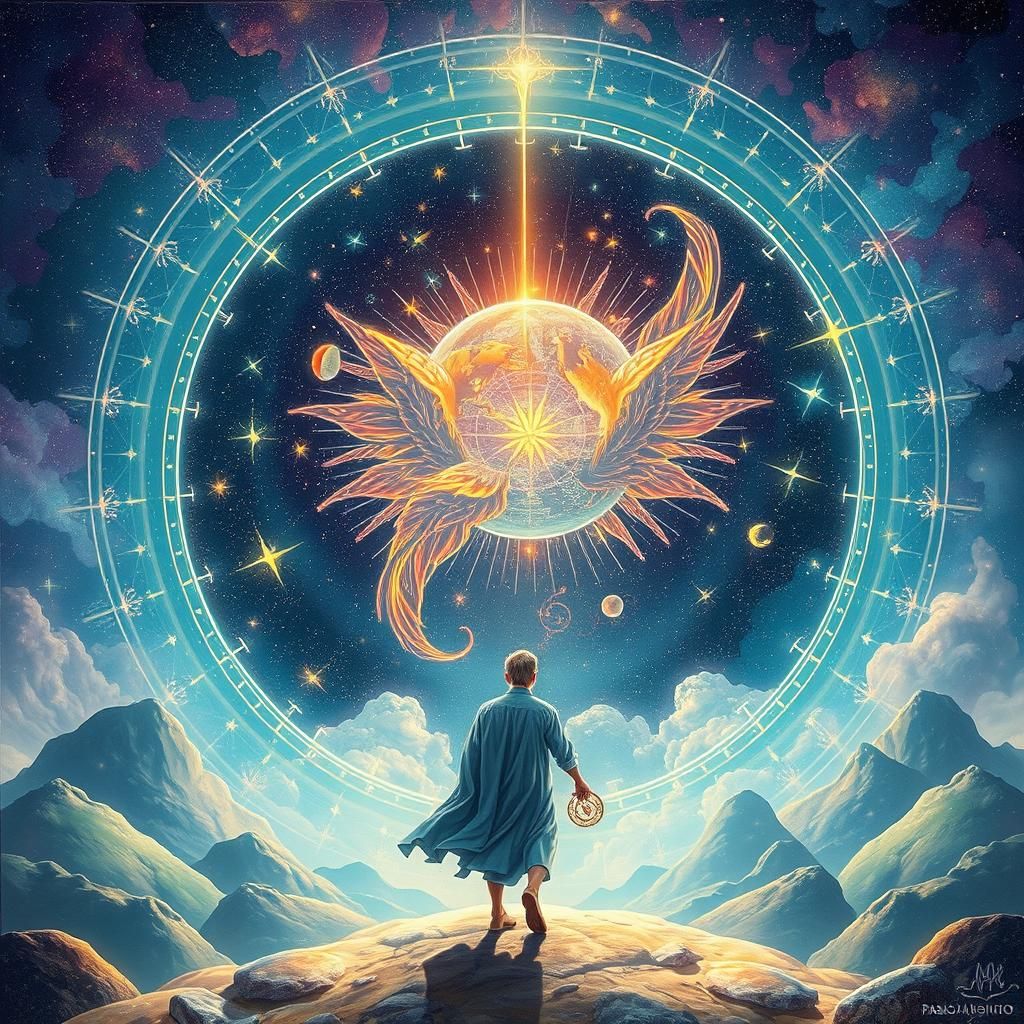 Cosmic Dreamscape: A Holographic Astral Illustration