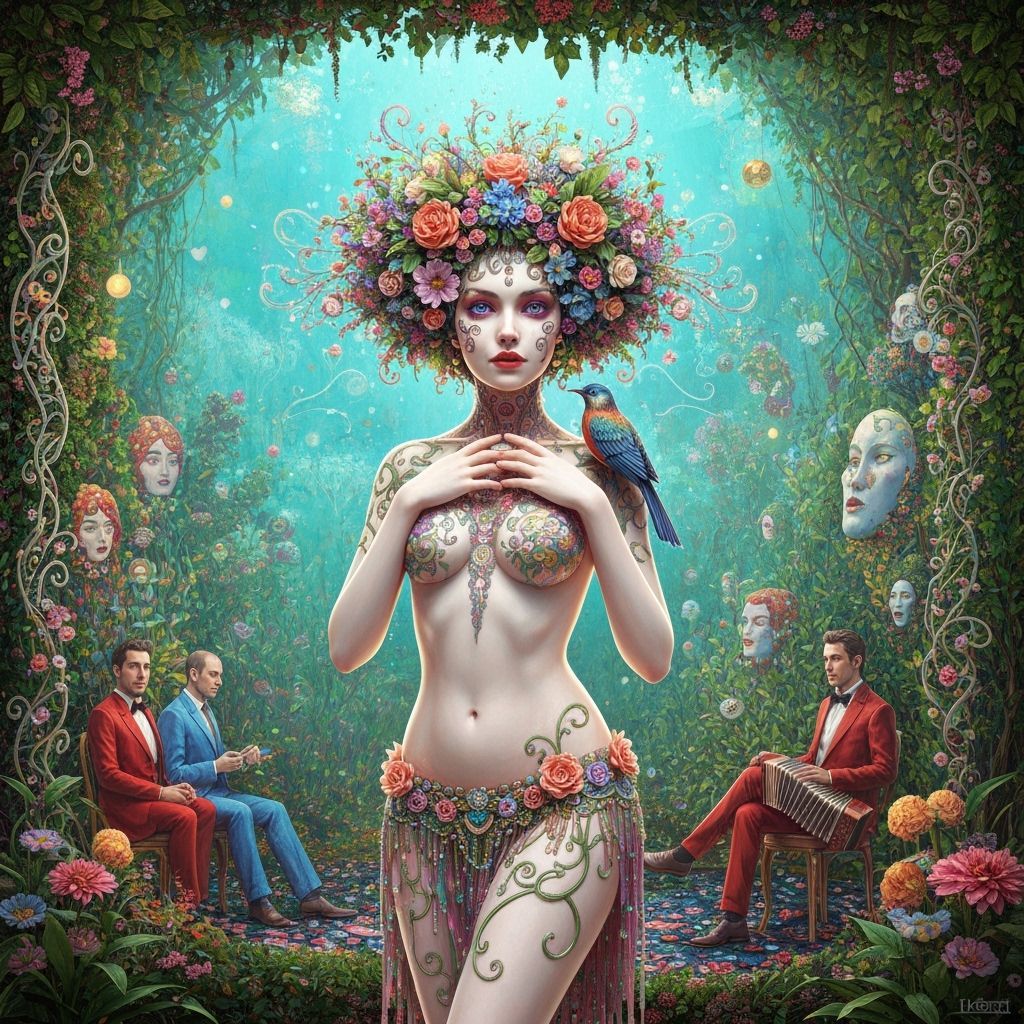 Psychedelic Utopia: Sacred Geometry in Hieronymus Bosch Styl...