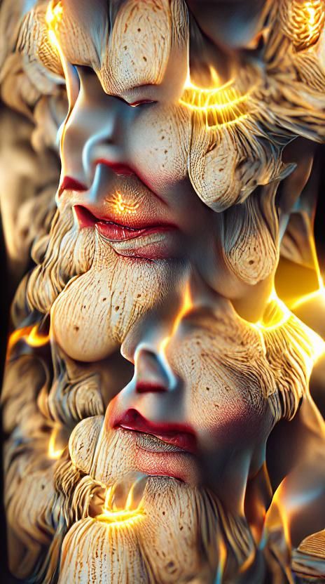 Amid: Goddess of Judgement in Hyperrealistic 3D