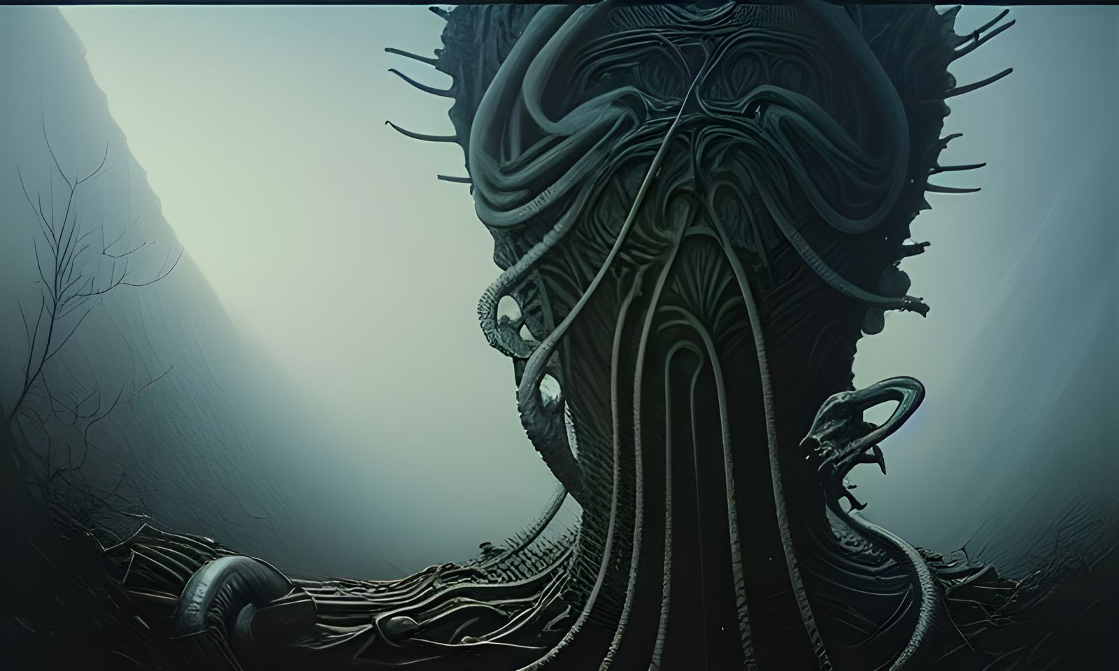 Photorealistic Thief Worm in Dark Surreal Style