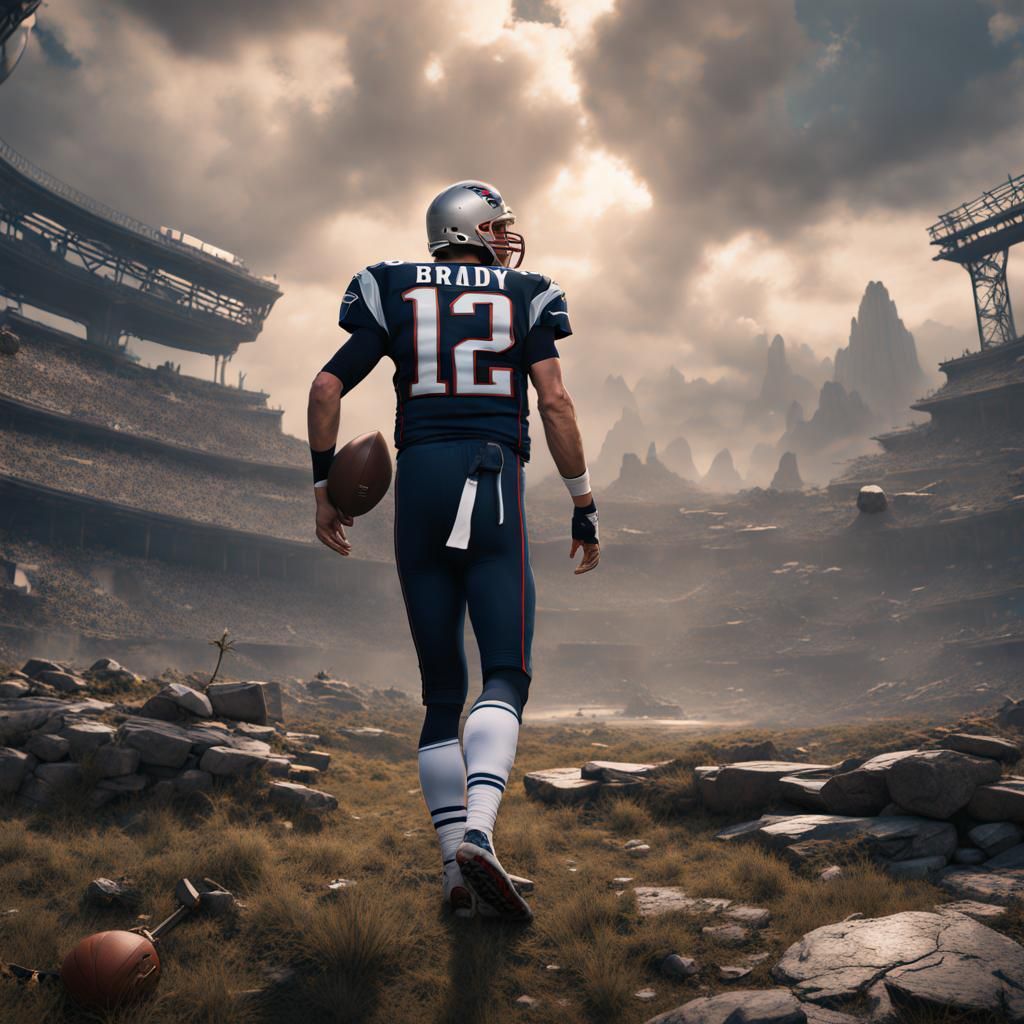 Tom Brady Fantasy Concept Art in 8k