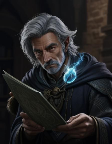 Handsome Wizard Ready for Dungeons and Dragons