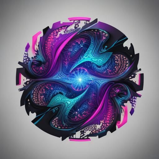 Abstract Wave Function in Comic Book Style