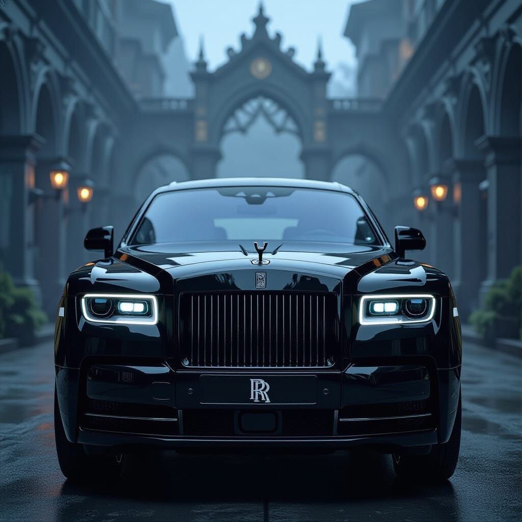 Gothic Rolls Royce in Dark Industrial Style