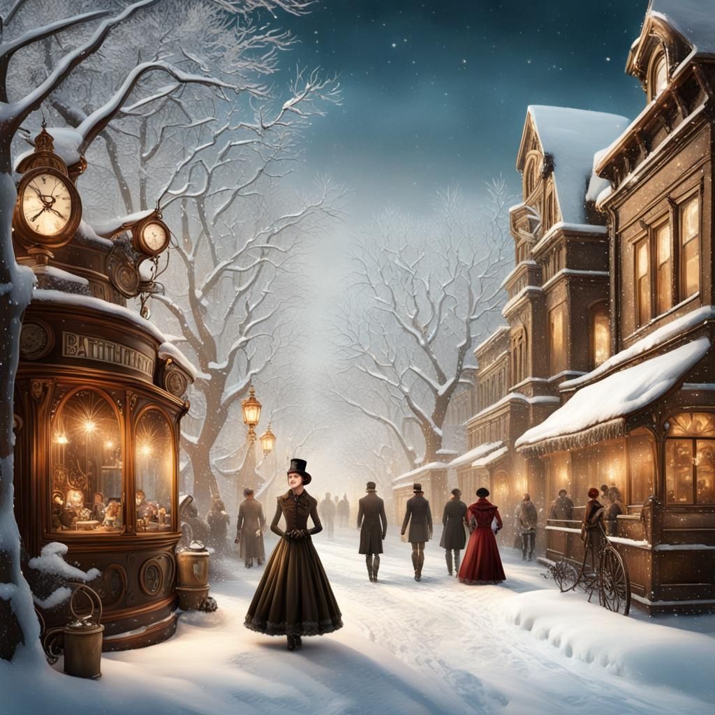 Steampunk Winter Wonderland of Joyful Laughter