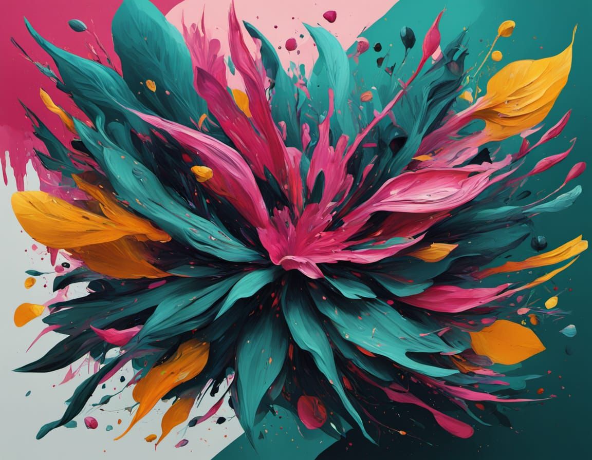 Surreal Bioluminescent Flora and Fauna Explosion