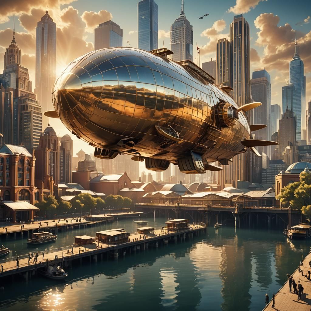 Airship Docks at Art Deco Melbourne Pier