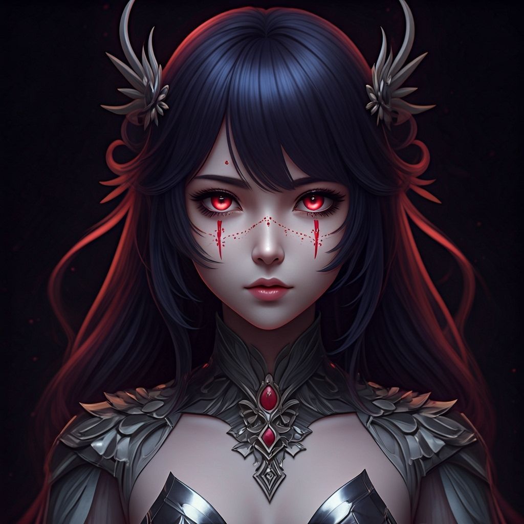 Goddess in Shattered Mirror Microkini, Dark Realism