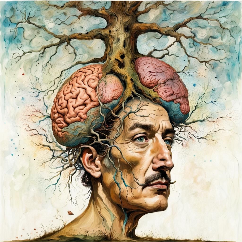 Surreal Brain Tree: A Fusion of Abstract Styles