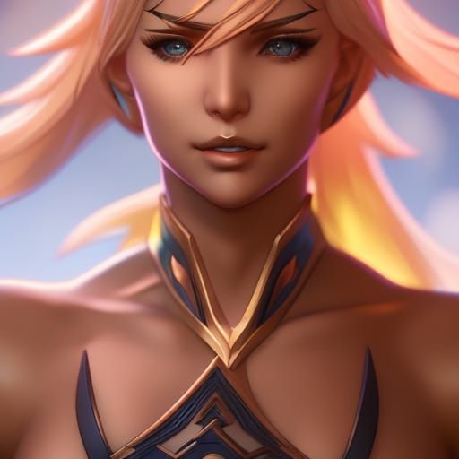 Hyperdetailed Super Saiyan Portrait in 8k Resolution