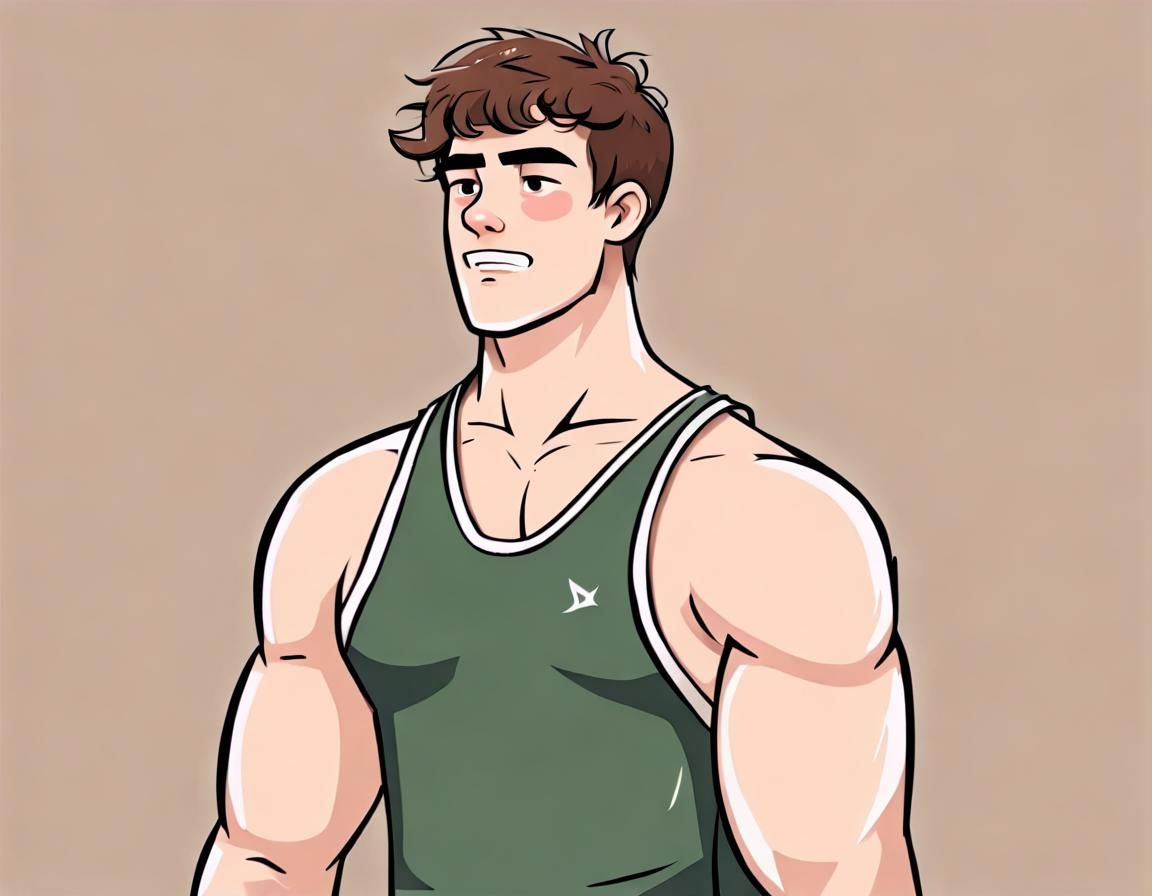 Bulky Frat Bro in Wrestling Singlet