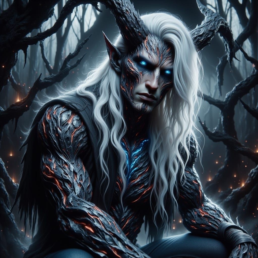 Dragonoid God of Death in Dark Forest