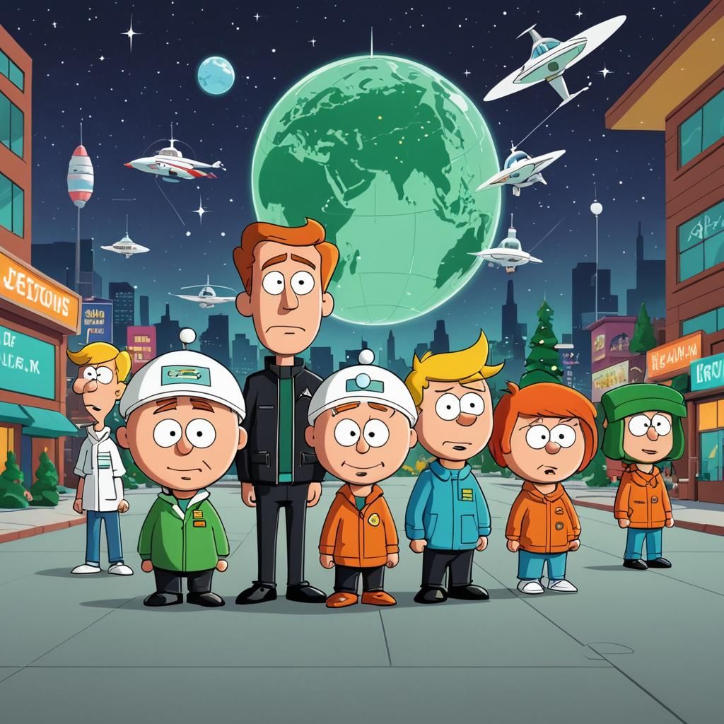 The Jetsons in South Park Style
