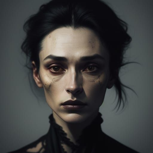 Woman in Dramatic, Cinematic Lighting