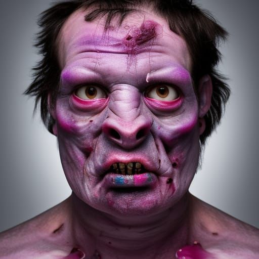 Zombie Tardigrade Close-Up Portrait