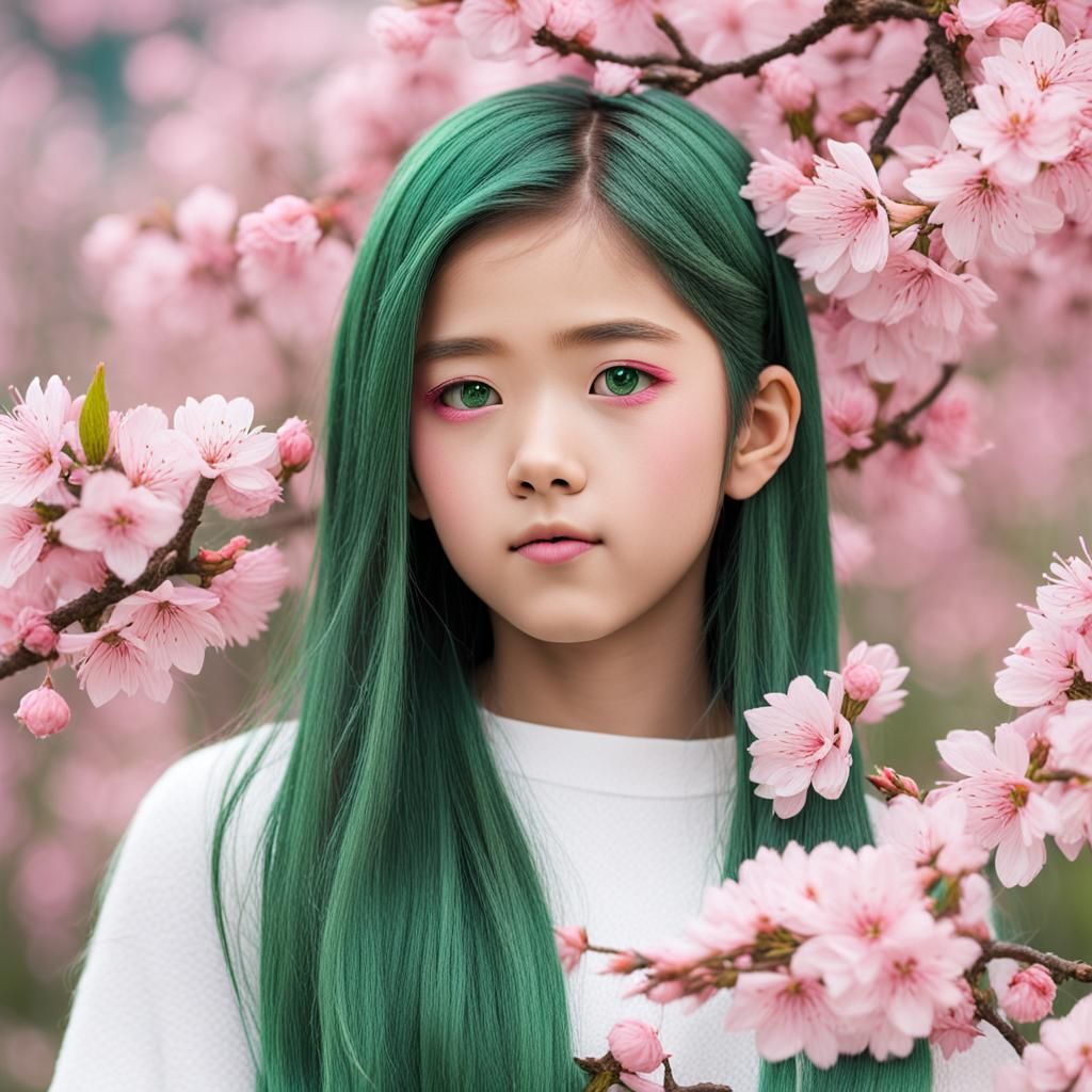 Sakura: A Digital Portrait of a Young Woman