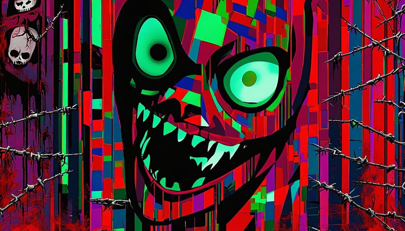 Laughing Demon in a Creepy College: Horror Manga