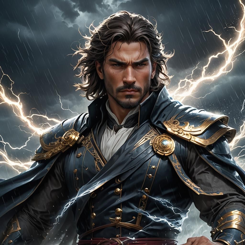 King of the Black Ocean in Thunderstorm