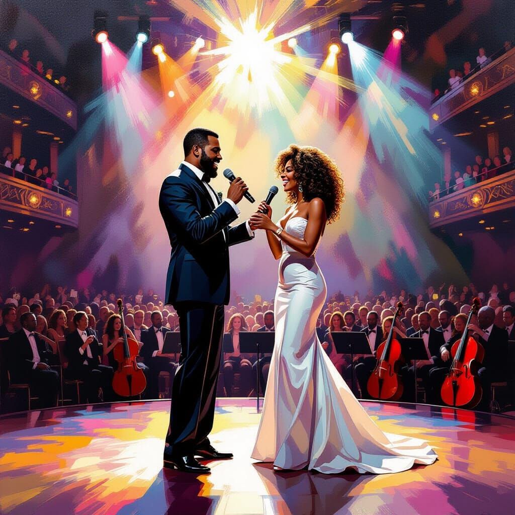 Neo-Impressionistic Concert Hall with Soaring Melodies