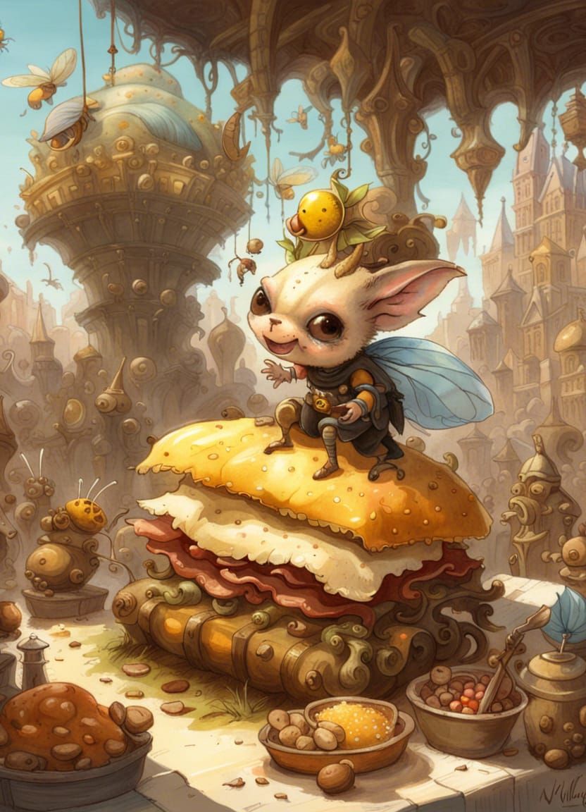 Oh no there is a bug on my Sandwitch