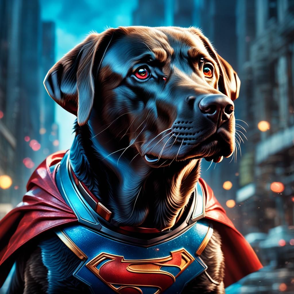 labrador superhero