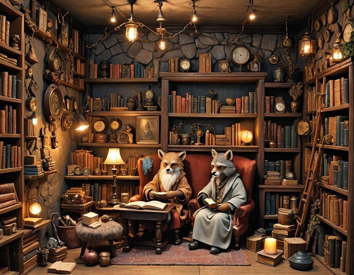 Whimsical Bookroombox Sanctuary