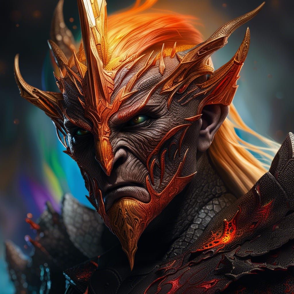 Sauron with Trump Hair: Hyperrealistic Concept Art