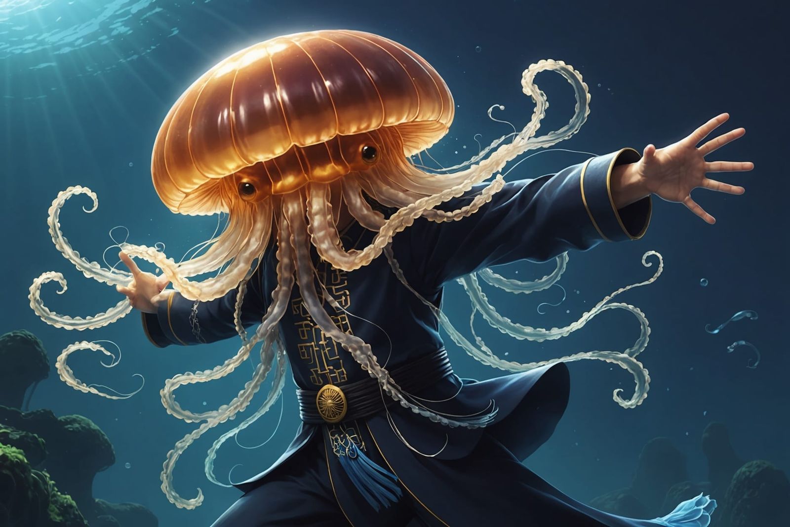 Jellyfish Kung Fu Master in Action