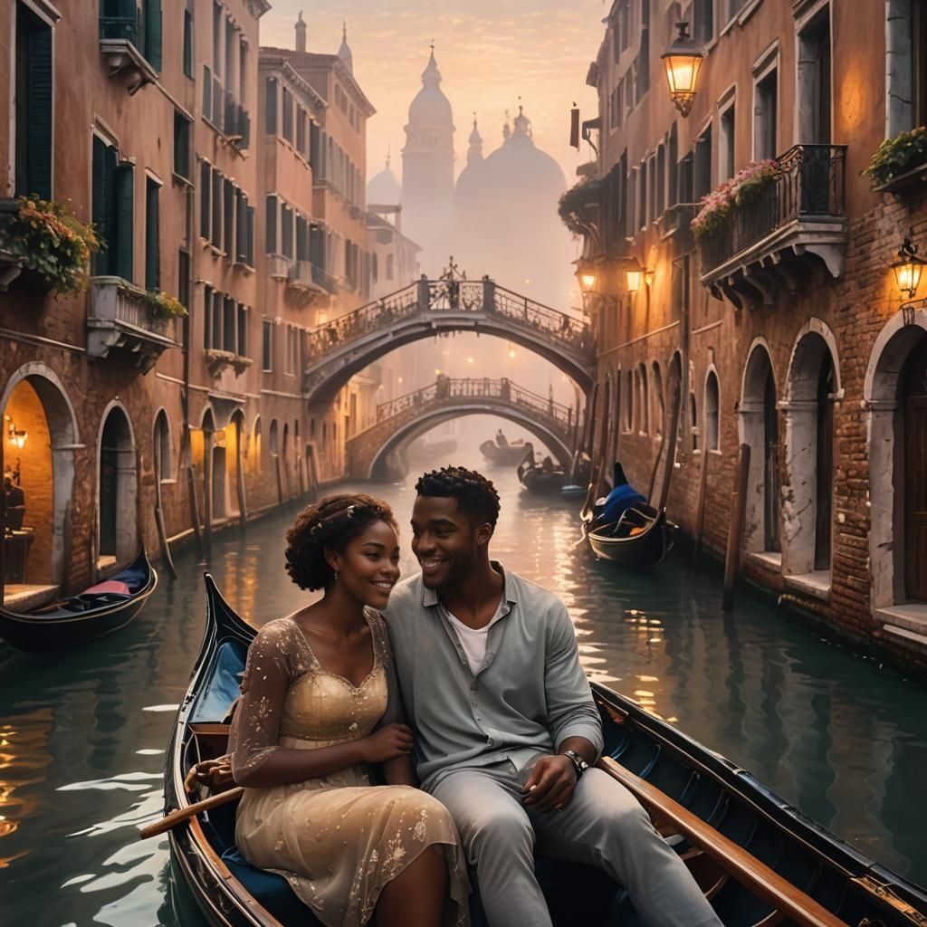 Romantic Gondola Ride in Venice: Ethereal Fantasy