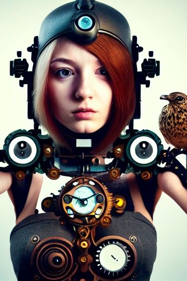 Woman and bird 03