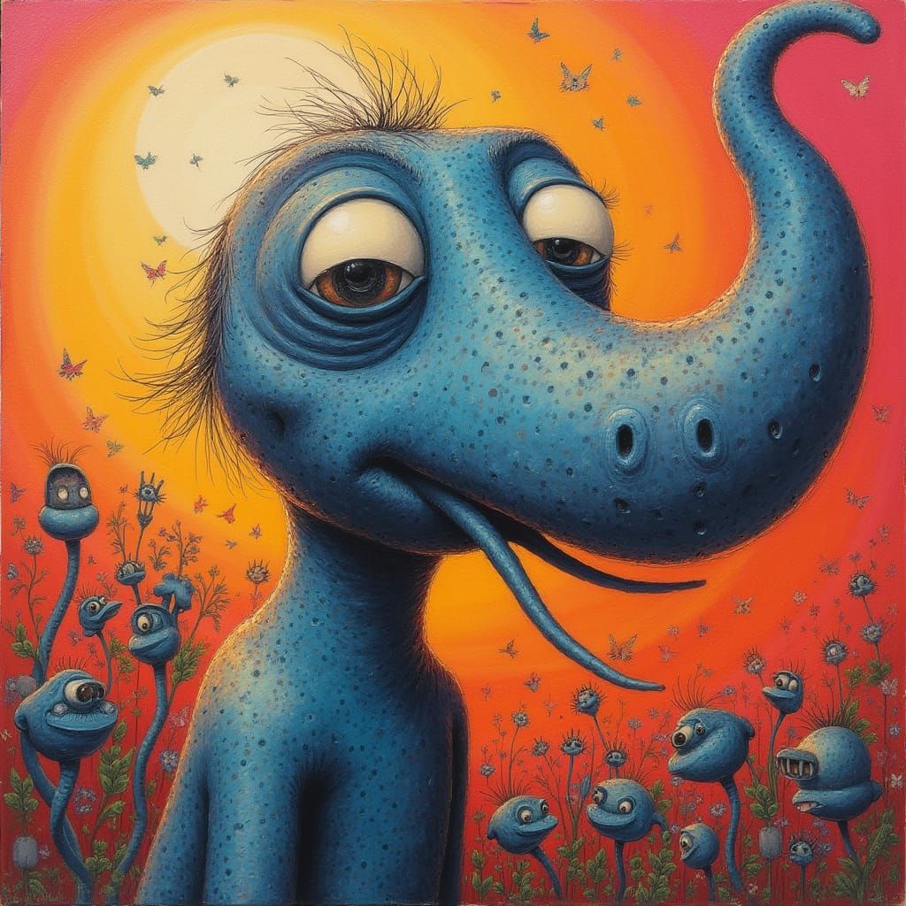 Dadaist Collage: "Karawane" in Pastel Colors