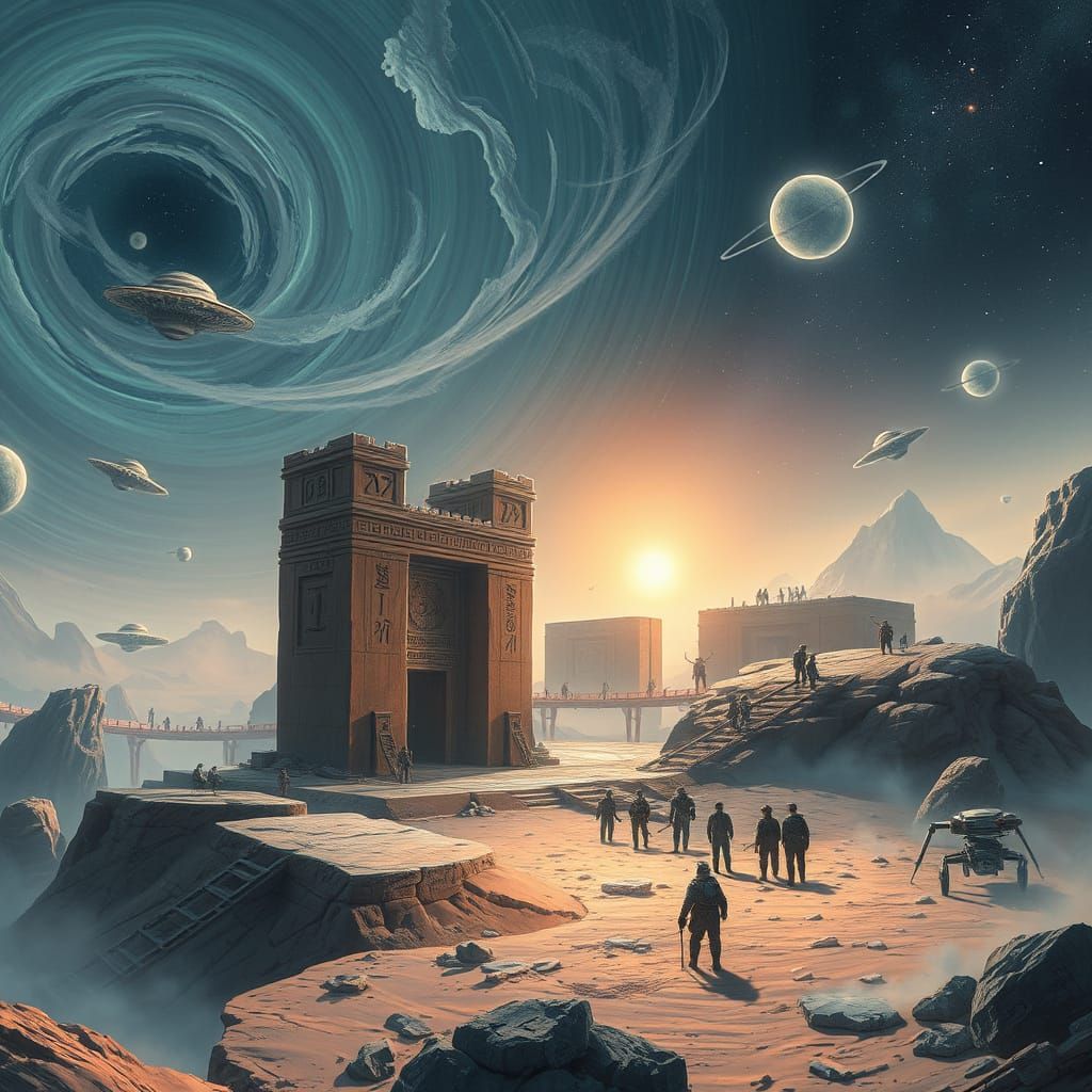 Interstellar Archaeological Dig Site: Concept Art