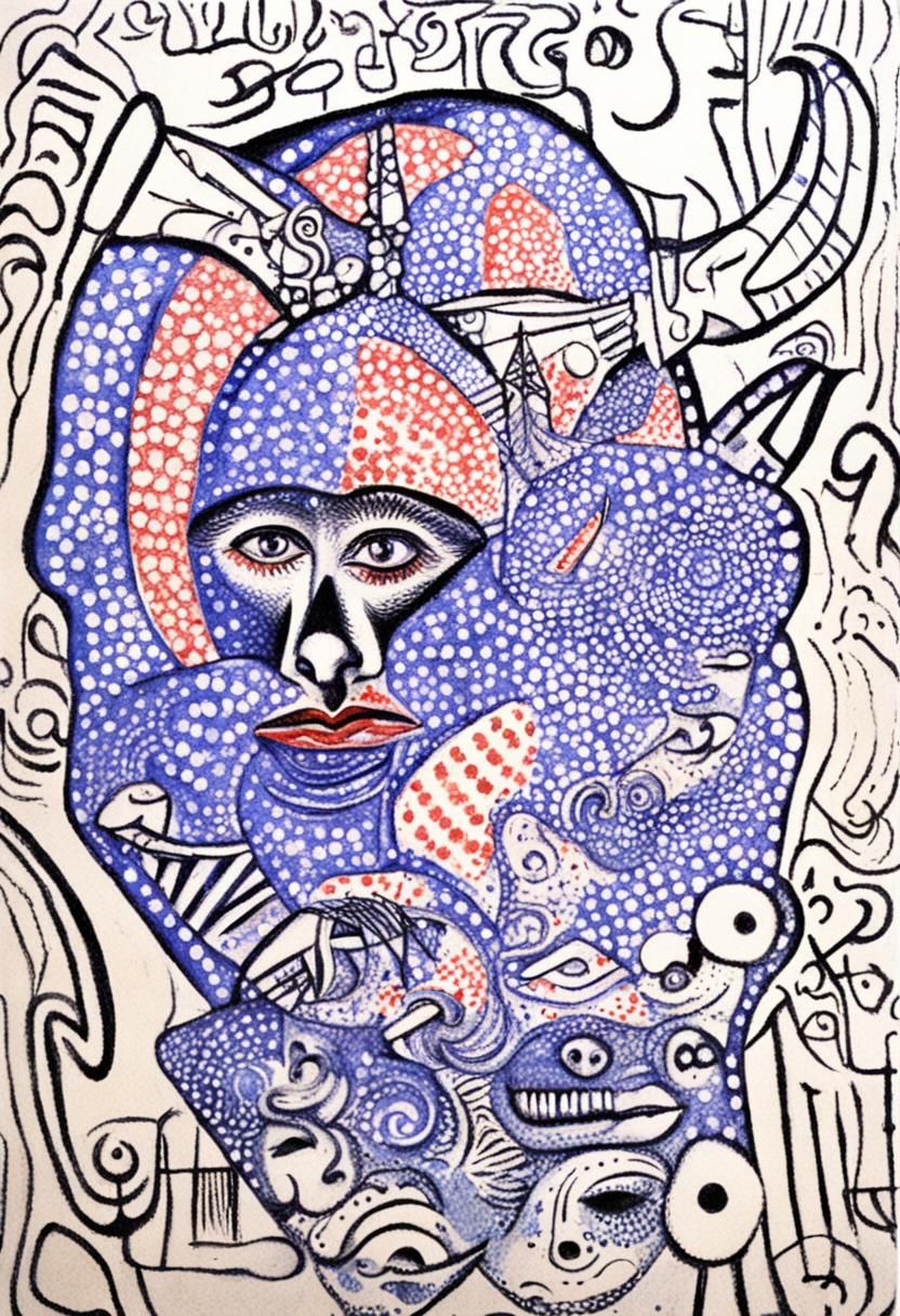 Surreal Art: Kinetic Pointillism, Hyperrealism, Psychedelic