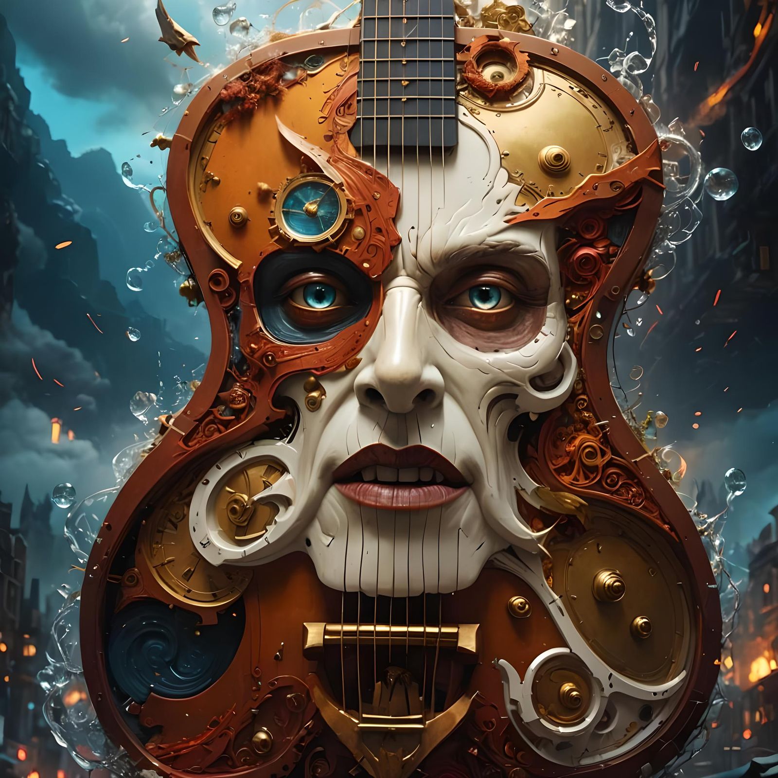 Dramatic Maximalist Digital Matte Painting