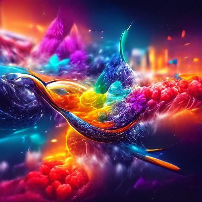 Abstract Infinite Pattern in Vibrant Colors