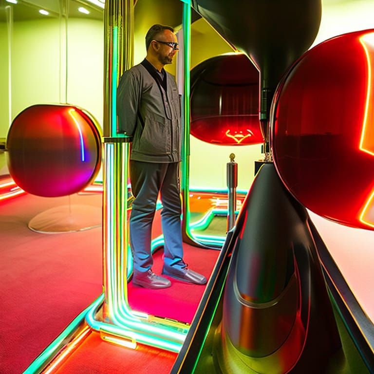 Detailed Photorealistic Laboratory in Expressionist Style