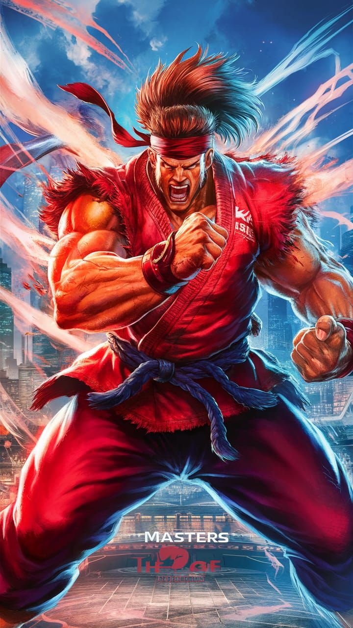 Ken Masters as The Edge: Bengus Illustration