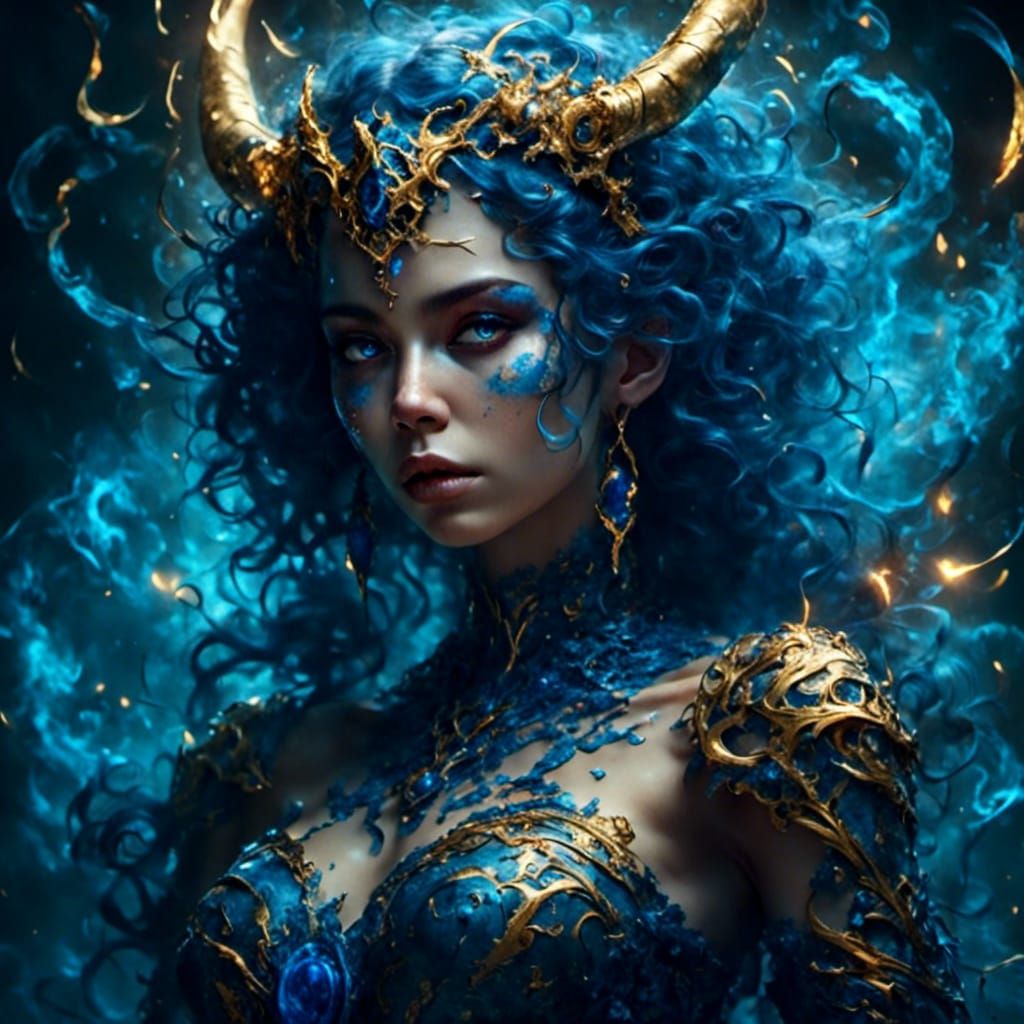 Cyanthia Shadowflame, Tiefling Sorcerer